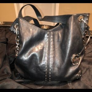 Michael Kors Black Leather Bag